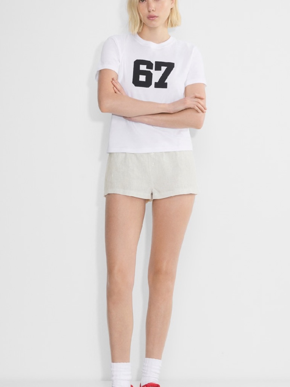 Aritzia Everett Linen Boxer Short